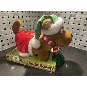 NIB Tekky Toys 2004 RUDE ROVER Christmas Dog Singing Farting Animatronic Working